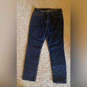 NY&C curvy straight leg dark denim size 12 stretch